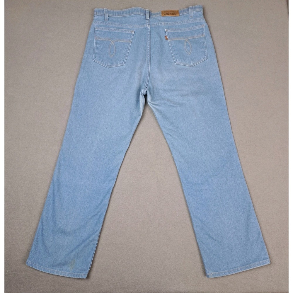 Vintage Levis Jeans Mens 38x29 Blue Action Fuzzy Denim Copper Tab 90s USA Made